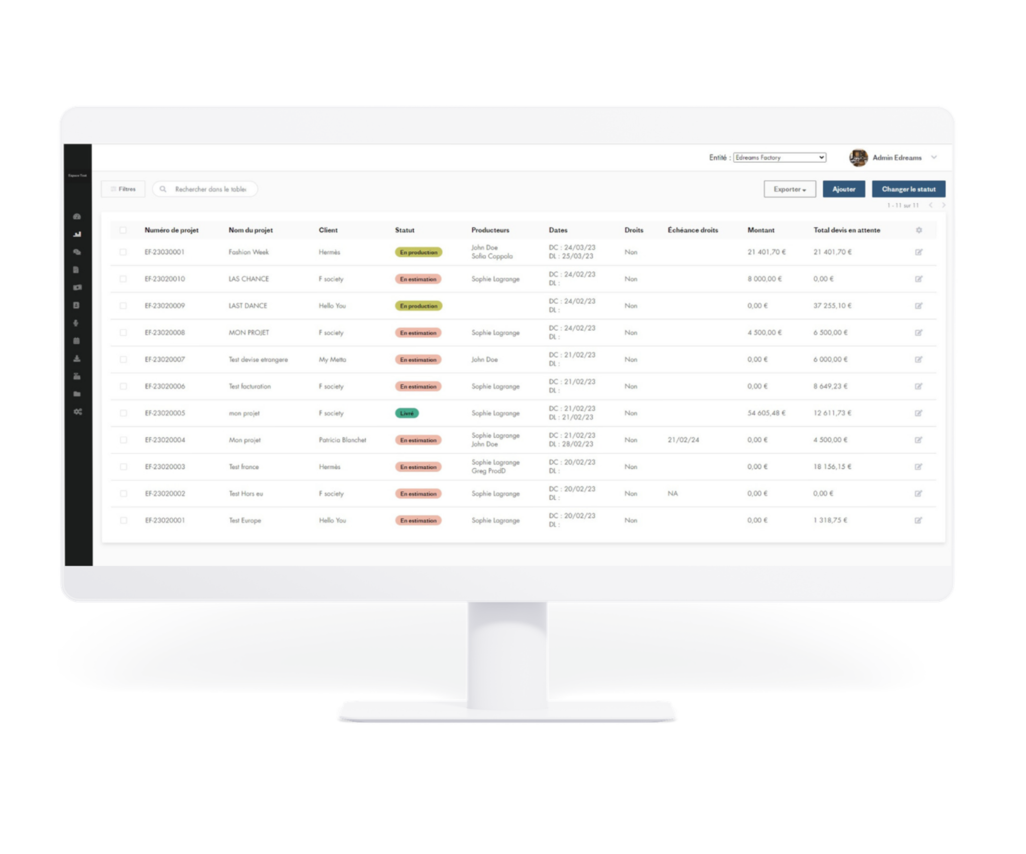 Developpement WEB pour Benzène - Edreams Factory